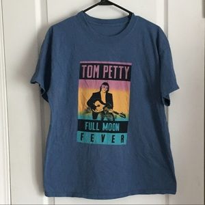 Tom Petty blue graphic t shirt